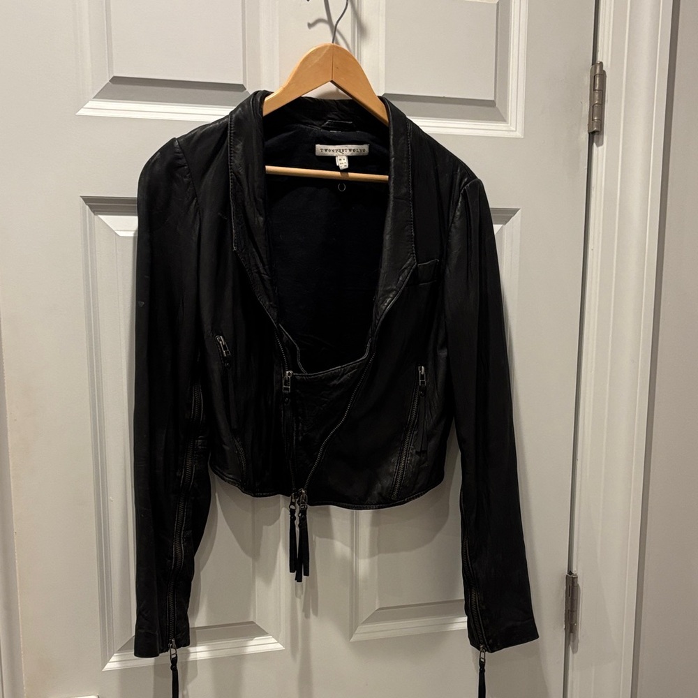 Twenty8Twelve Black Leather Jacket